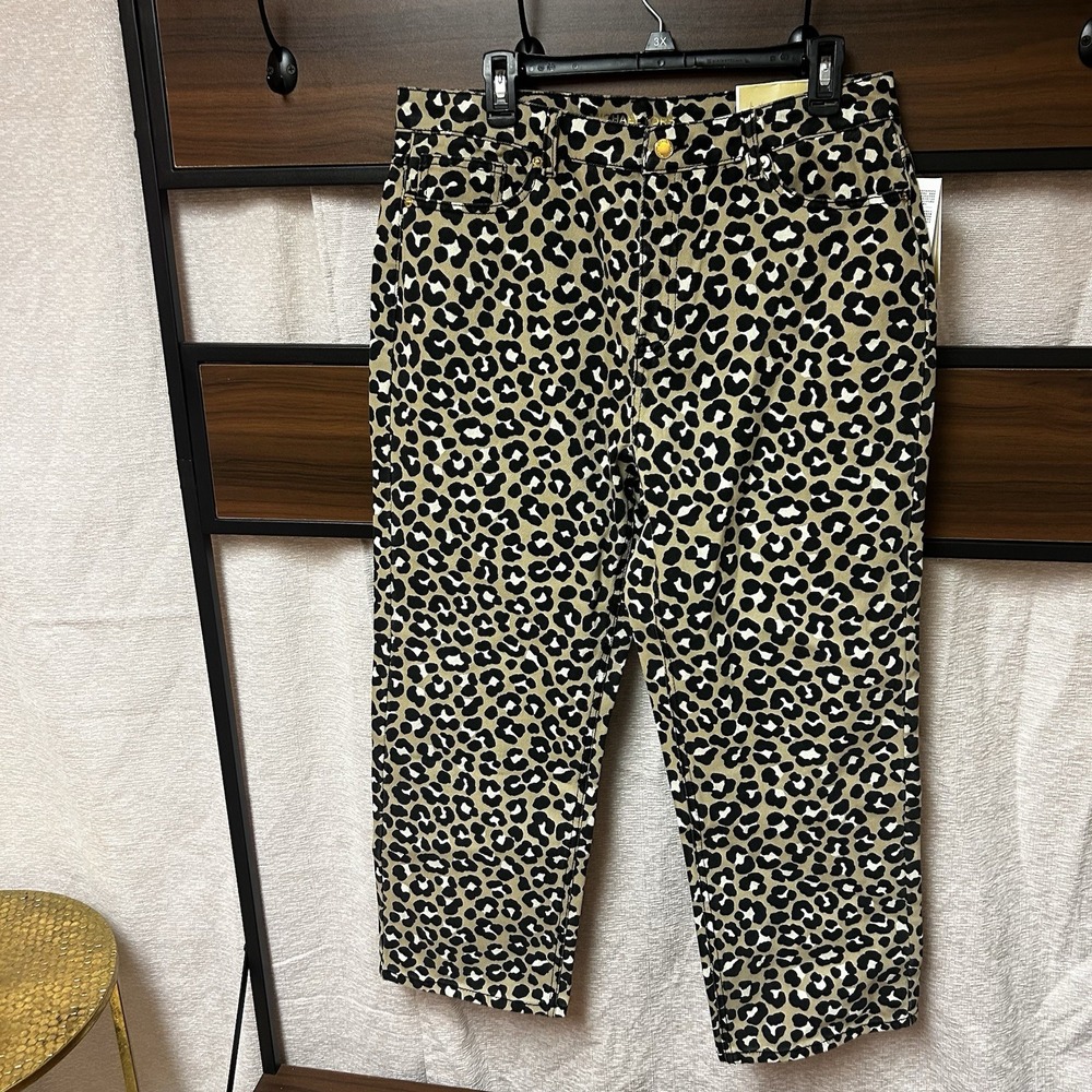 MICHAEL KORS WOMENS SIZE 12 CHEETAH PRINT PANTS‎